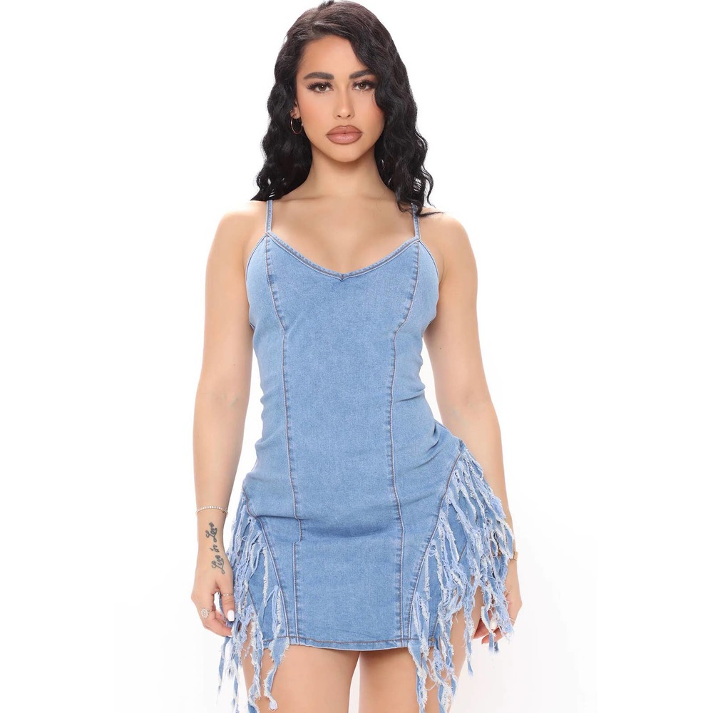 DENIM MINI DRESS NWT